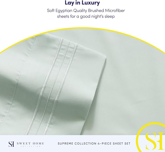 Twin XL Sheets - Breathable Luxury Sheets - 1800 Supreme Collection Extra Soft - Image 6