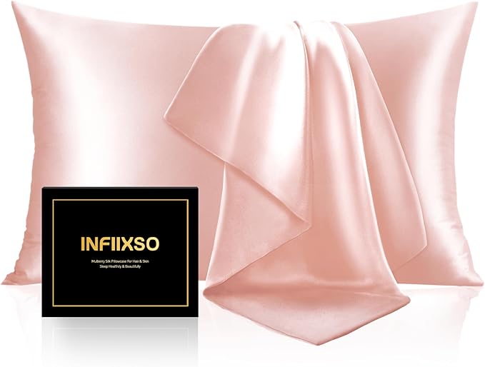 INFIIXSO Mulberry Silk Pillow Case King Size, Silk Pillowcase by INFIIXSO