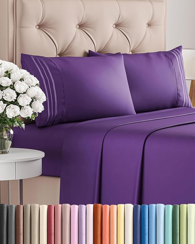 Cal King Size 4 Piece Sheet Set by CGKUnlimited