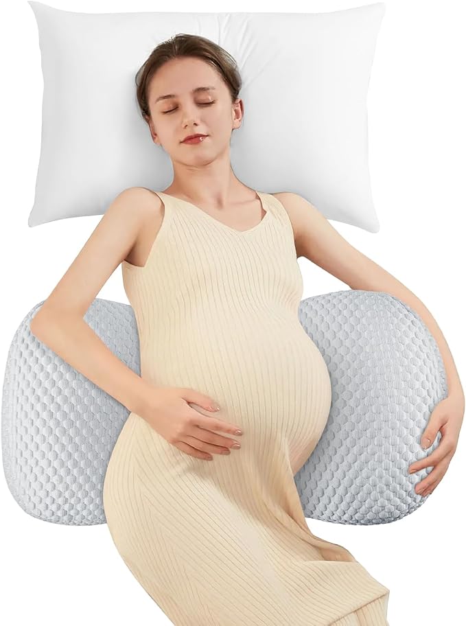 Pregnancy Pillow Cooling for Sleeping, Detachable and Adjustable Double-Sided by DONAMA