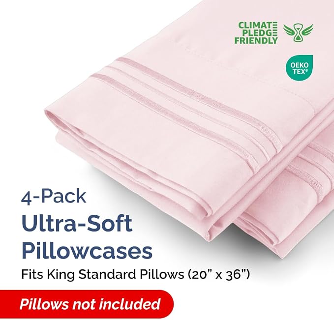 King Standard Pillow Cases Set of 4 - Image 2