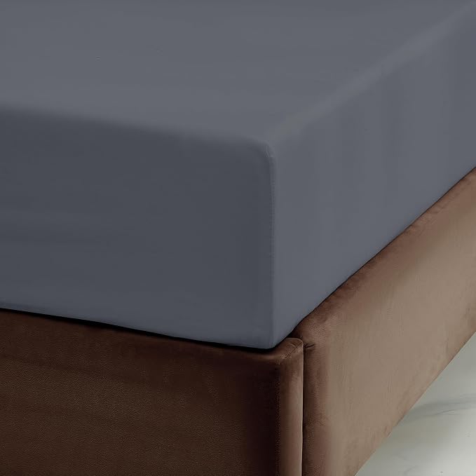 Maple&Stone Grey Queen Fitted Sheet Only - Image 4