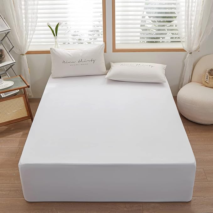 Bedding Queen Size Fitted Sheet Only- Bottom Matress Fitted Sheet-Fits 15inches - Image 2
