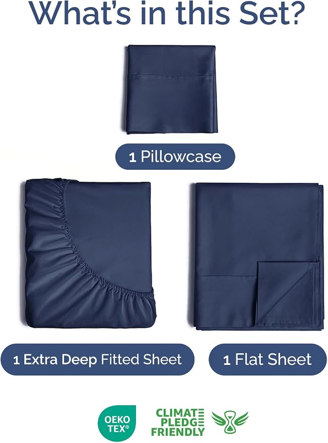 Extra Deep Twin Sheet Set - Image 3