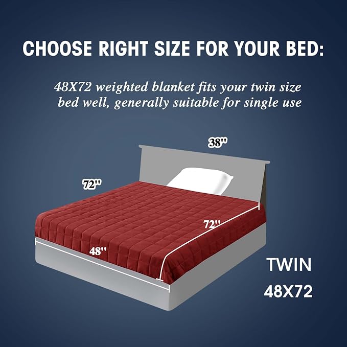 yescool Weighted Blanket for Adults Cooling Heavy Blanket for Sleeping Perfect - Image 2