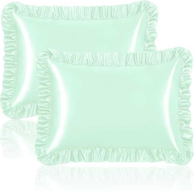 Homiest Ruffle Satin Pillowcase by Homiest