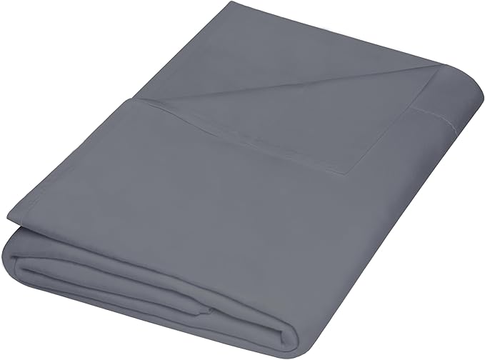 ZPECC Full Flat Sheet Only 1 Pack, Durable Dark Gray Top Bed Sheets by ZPECC-ABrandThatHasBeenFocusedOnBabyProductsFor18Years