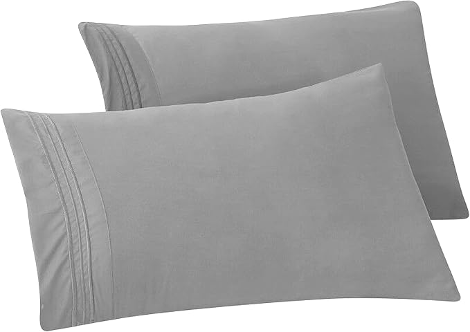 Elegant Comfort Solid Pillowcases 1500 Premium Hotel Quality Microfiber by ELEGANTCOMFORT