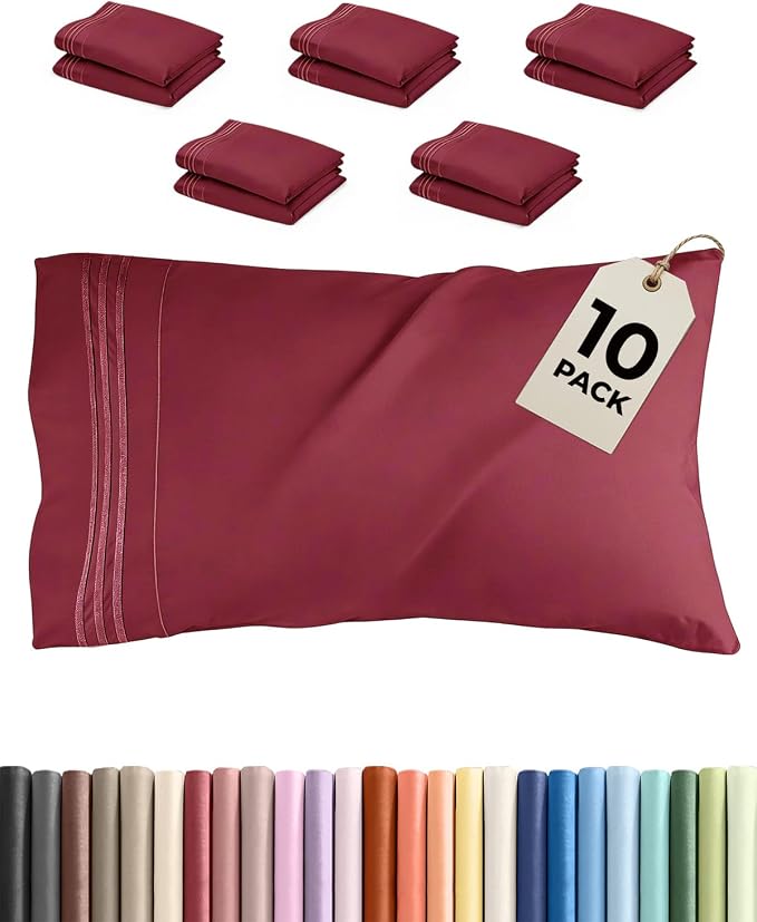 King Pillow Cases Set of 10 by CGKUnlimited