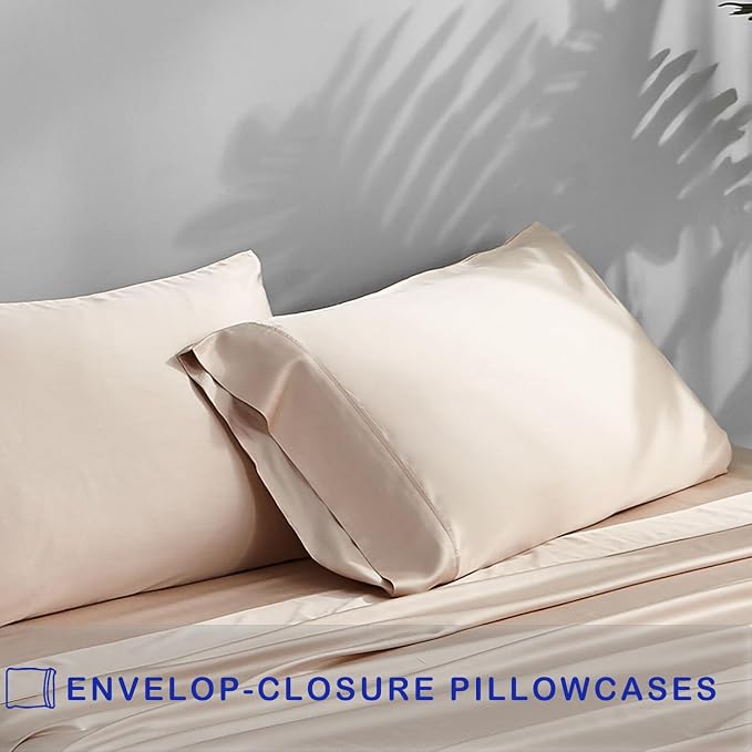 ACCURATEX Cooling Pillow Cases King Size Set of 2, Rayon Derived from Bamboo - Image 4