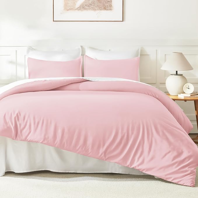 Litanika Pink Twin/Twin XL Comforter Set, 2 Pieces Girls Teen Kids Cute Soft - Image 6
