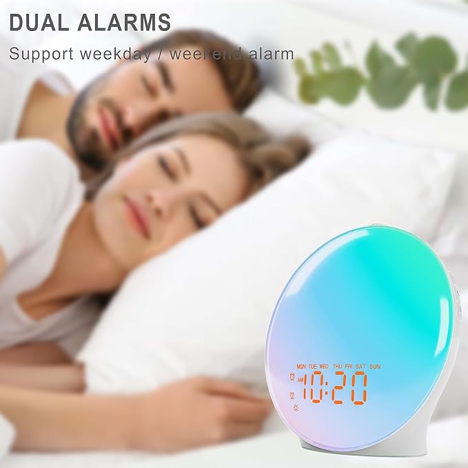 Wake Up Light Sunrise Alarm Clock - Image 6