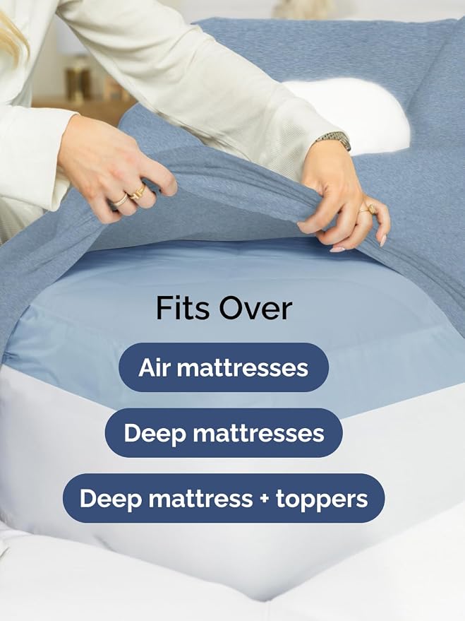 Extra Deep Split King Fitted Sheet - Image 6