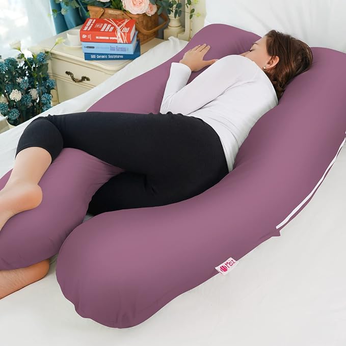 Meiz Pregnancy Pillow, Cooling Silky Pregnancy Pillows - Image 5