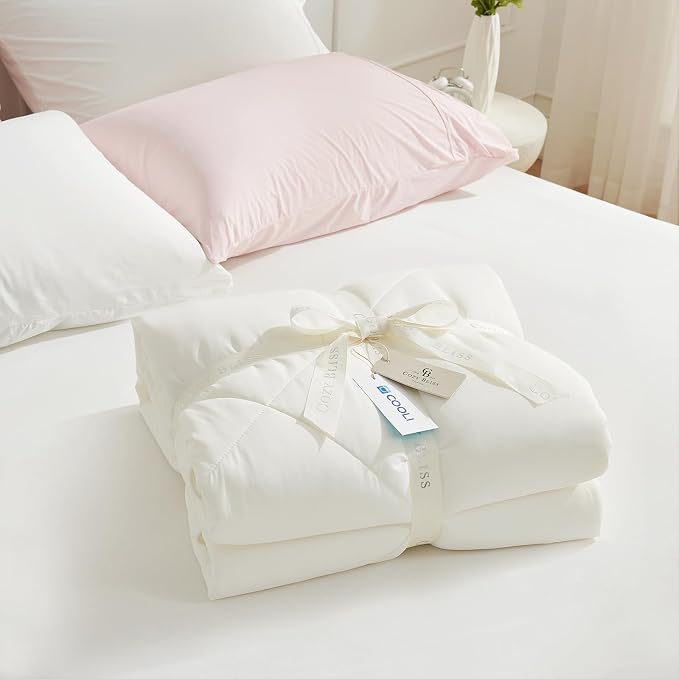 Cozy Bliss Cooling Comforter Queen Size, Cooling Blankets - Image 6