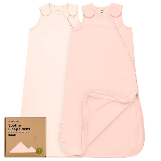 2-Pack Organic Baby Sleep Sacks, 100% Cotton by KeaBabies
