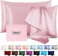 Silk Pillow Cases 2 Pack Mulberry Silk Pillow Cases Soft Breathable Both Sided by Casbrove