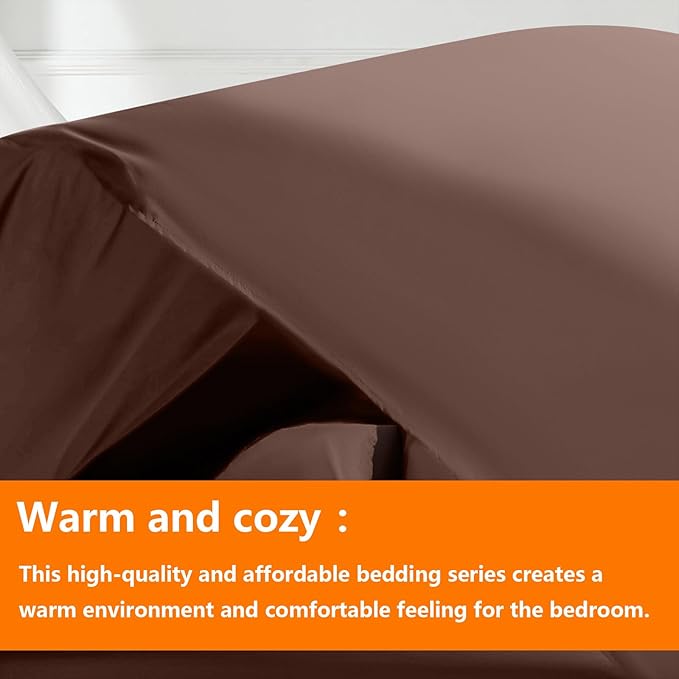 TAIMIT Brown King Comforter Set - Image 2