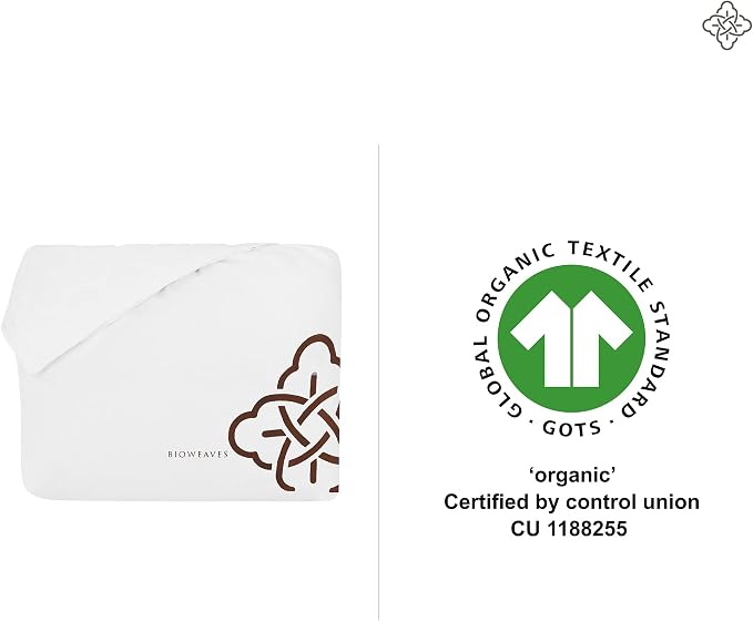 Bioweaves 100% Organic Cotton Mattress Pad Cover, GOTS Certified Cooling 300 - Image 7