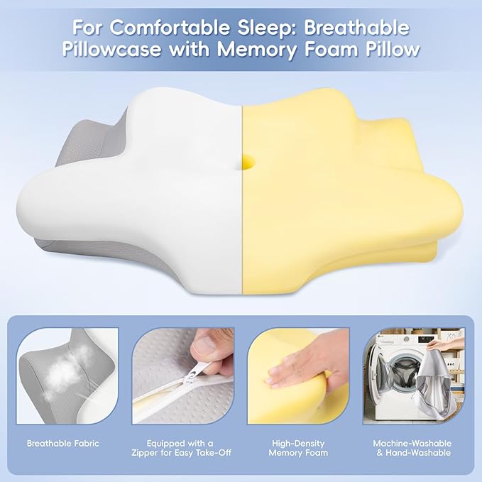 Cervical Neck Pillow, Memory Foam Pillows - Image 5