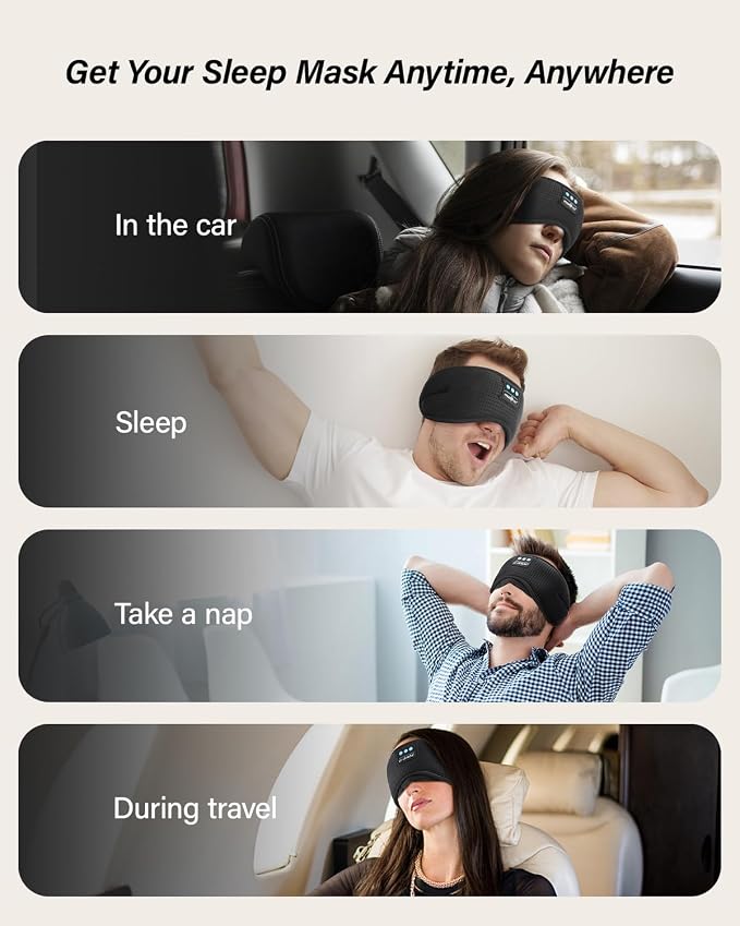 LC-dolida Sleep Headphones, Sleep Mask - Image 8