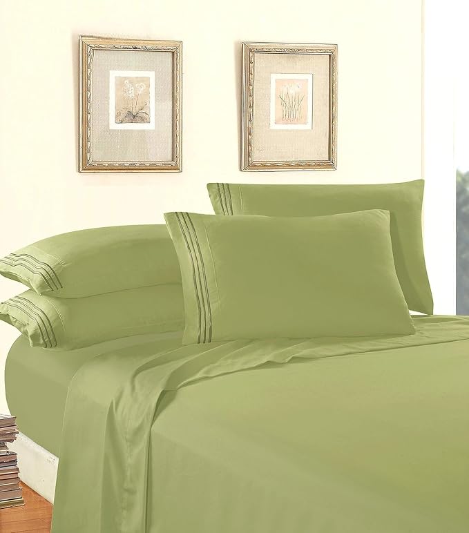 Elegant Comfort Luxury 1500 Premium Hotel Quality Microfiber 4-Piece Sheet Set - Image 3