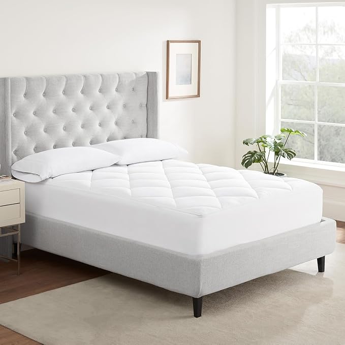 Serta Air Dry Extra Comfort Plus 100% Cotton Fabric Quilted Mattress Pad by Serta