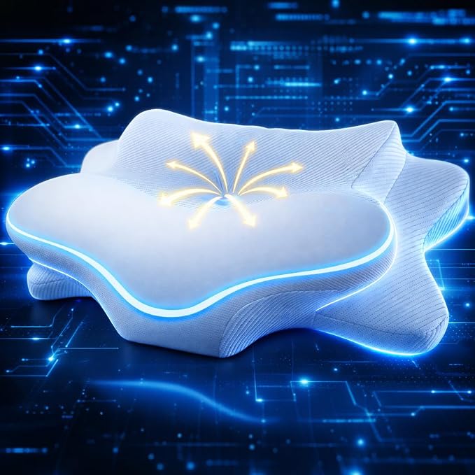 Cervical Pillow for Neck Pain Relief, Ergonomic Dual-Height Memory Foam Pillow - Image 8