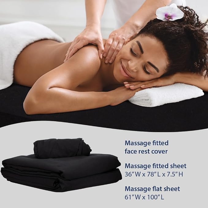 ForPro Professional Collection Premium Microfiber 3-Piece Massage Sheet Set - Image 6