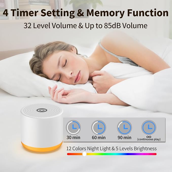 Portable White Noise Machine Mini Sound Machine - Image 5