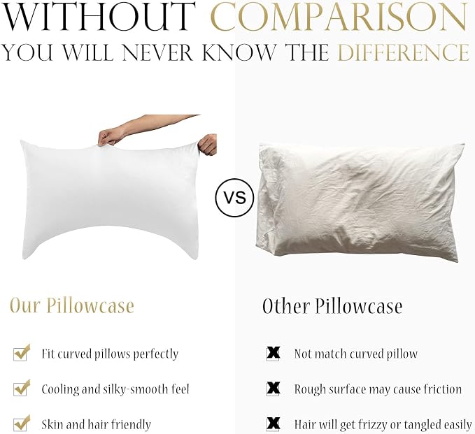 Cooling Side Sleeper Pillow Cases King Size Set of 2 - Image 2
