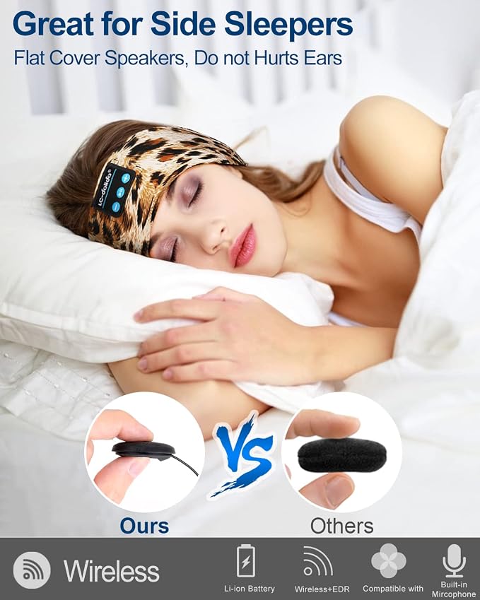 LC-dolida Sleep Headphones Bluetooth, Sleep Headphones Sleep - Image 5