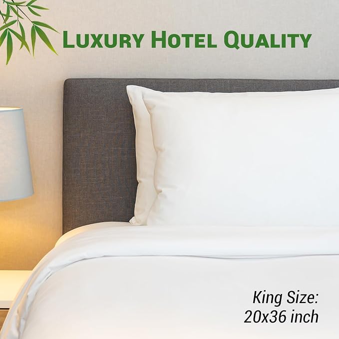 Gogreen Bamboo Rayon Waterproof Pillow Protector, Breathable Pillow Cover - Image 6