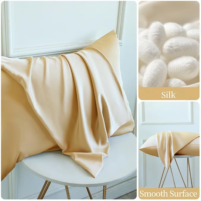 Mulberry Silk Pillowcase for Hair and Skin Standard Size 20"X 26" - Image 9