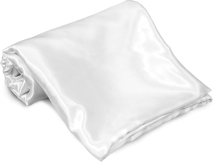Homiest White Satin Flat Sheet - Image 2