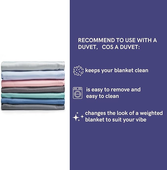 YnM Cooling Weighted Blanket for Adults, 15lbs Heavy Bed Throw Comforter - Image 9