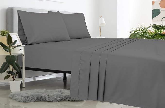 Royale Linens 6 Pack Bulk Flat Sheet Set - Image 8