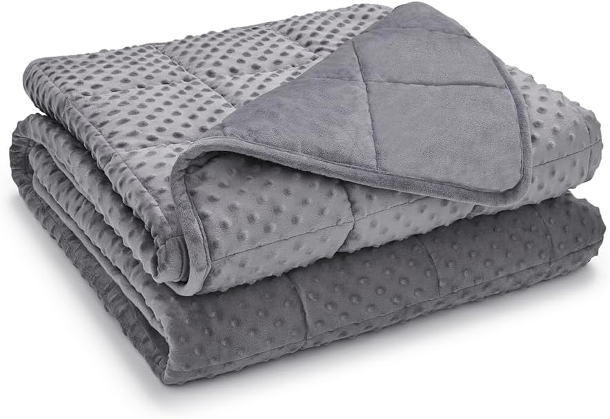 TONGDADA Minky Weighted Blanket | 40''x60'', 10lbs | Cozy and Soft Minky - Image 2