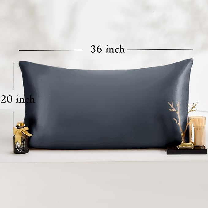 King Satin Pillowcase for Hair 2pc, Similar to Silk Pillow Cases, for Women Men - Image 6