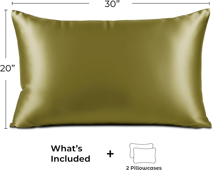 Pure Bedding Satin Pillowcase 2 Pack - Image 6