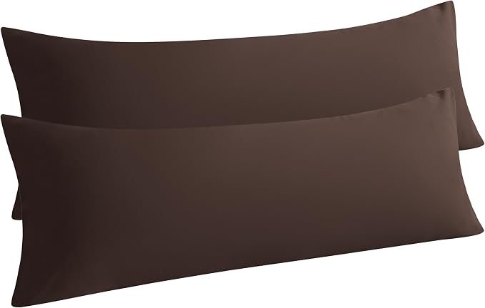 NTBAY Body Pillow Cases Set of 2, 2 Pack Brushed Microfiber 20x54 Inches by NTBAY