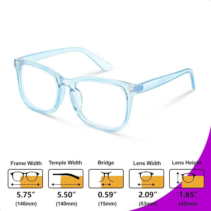 VISOONE Blue Light Blocking Glasses Square - Image 6