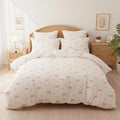 Nayoroom Pink Bow Duvet Cover Queen Size Coquette Pink Heart Duvet Cover 3 by Nayoroom