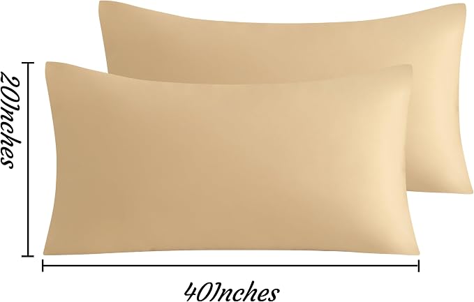 NTBAY King Pillow Cases Set of 2, 2 Pack Brushed Microfiber 20x40 Pillow Cases - Image 6