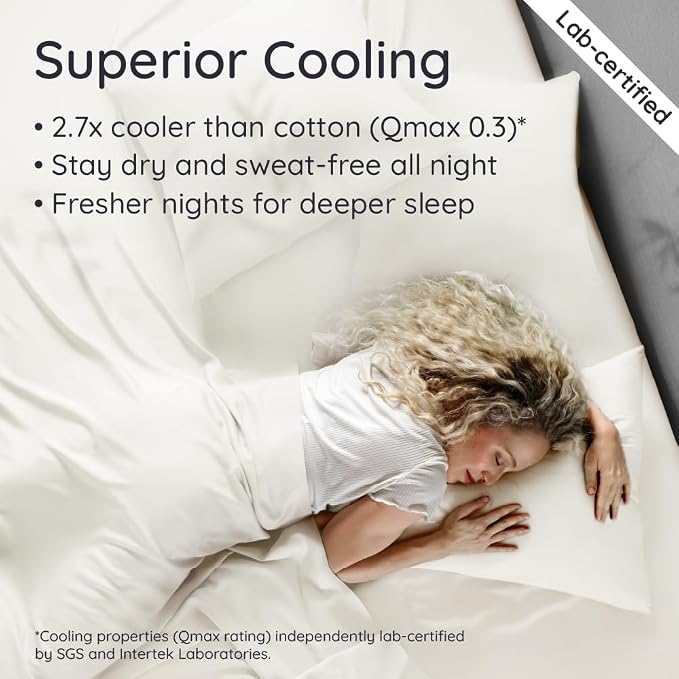 Bambaw 100% Viscose Derived from Bamboo Sheets Full Size Set – 4pcs Cooling - Image 3