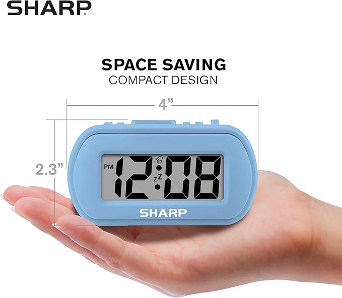 Sharp Digital Alarm Clock – Tactile Case - Image 6