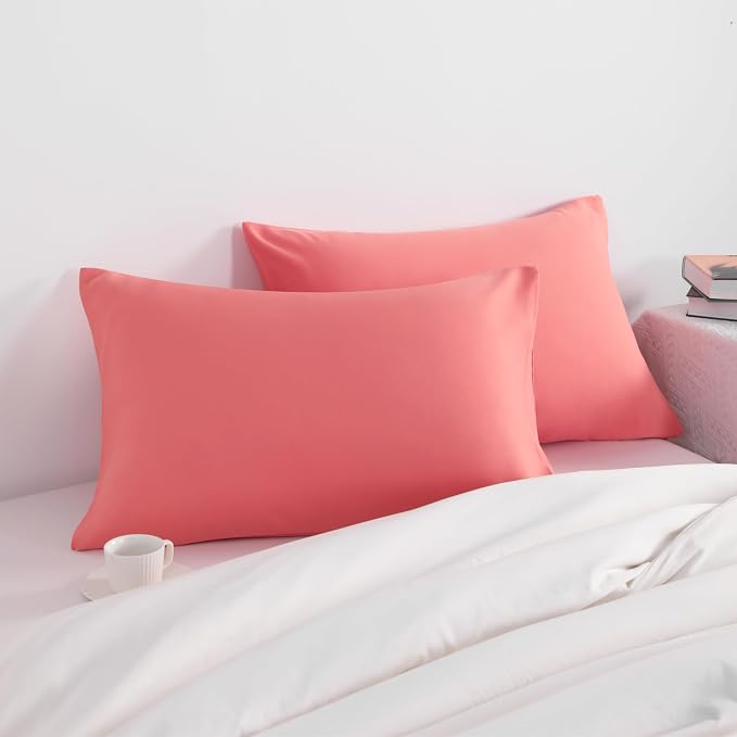 NTBAY Queen Pillow Cases Set of 2, 2 Pack Brushed Microfiber 20x30 Pillow Cases - Image 2