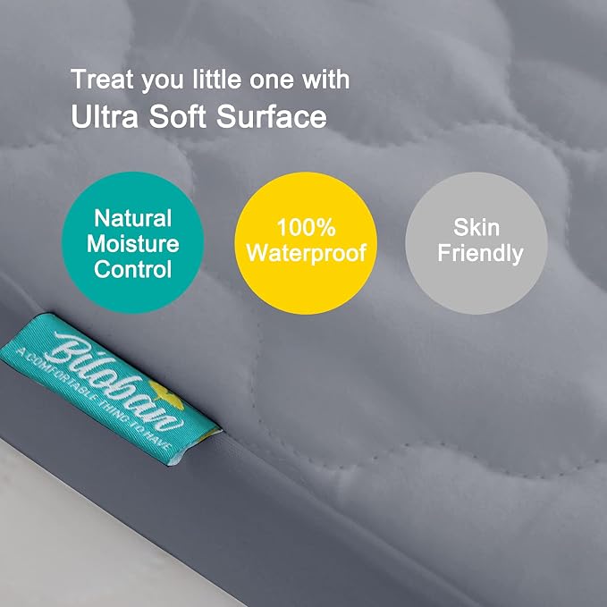 Crib Mattress Protector Sheets Fitted Waterproof Crib Mattress Pad Cover - Image 6