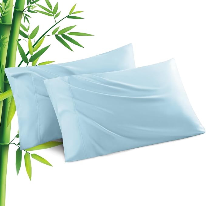 Pillowcases King Size 2 Pack, Cooling Viscose from Bamboo Pillow Cases by JamRest