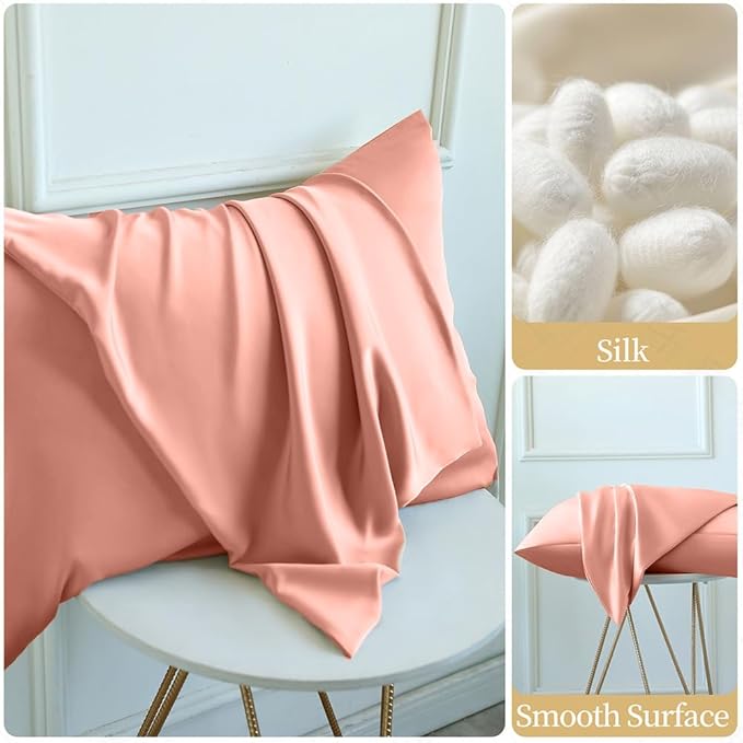 Mulberry Silk Pillowcase for Hair and Skin Standard Size 20"X 26" - Image 9